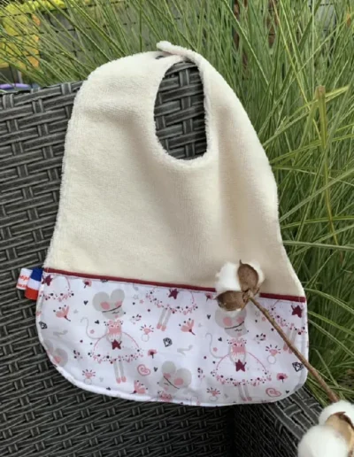 creatiphn couture bavoir bebe prenom cadeau de naissance 9
