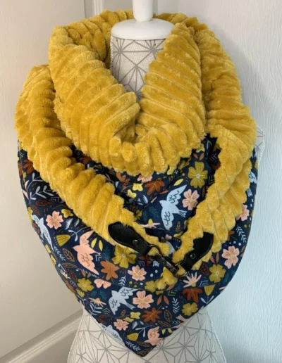 creatiphn couture femme echarpe xxl broderie personnalise 2