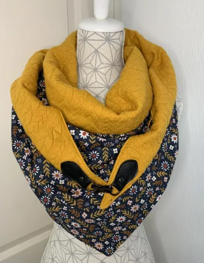 creatiphn couture femme echarpe xxl broderie personnalise 3