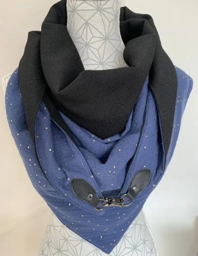 creatiphn couture femme echarpe xxl broderie personnalise 4