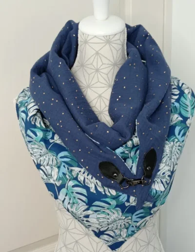 creatiphn couture femme echarpe xxl broderie personnalise 6