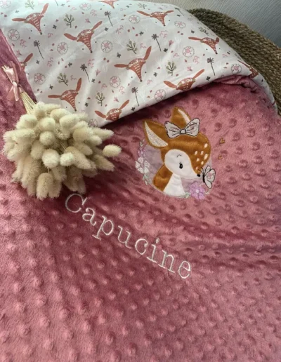 creatiphn couture plaid prenom broderie cadeau de naissance 16