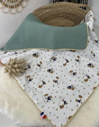 creatiphn couture plaid prenom broderie cadeau de naissance 17