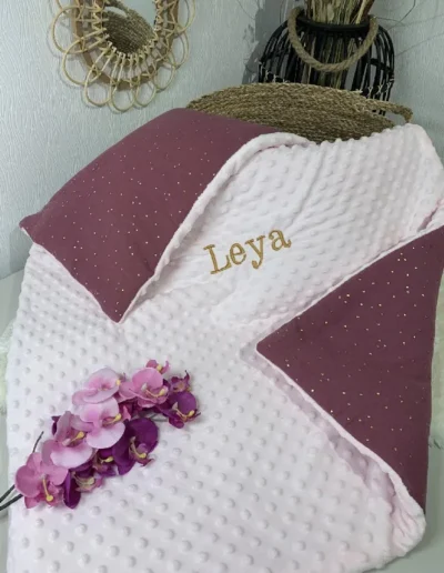 creatiphn couture plaid prenom broderie cadeau de naissance 3