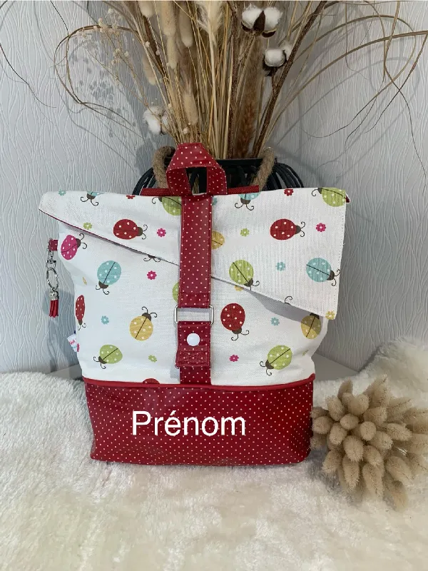 creatiphn couture sac a dos coccinelle prenom maternelle 3