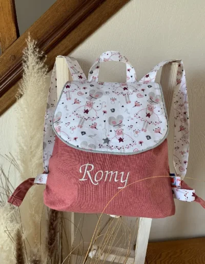 creatiphn couture sac a dos edouard prenom maternelle 3